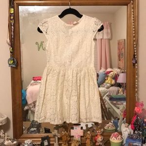 Red Camel Ivory lace dress